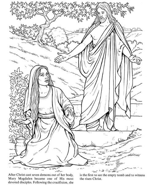 Mary Magdalene Coloring Page Coloring Pages